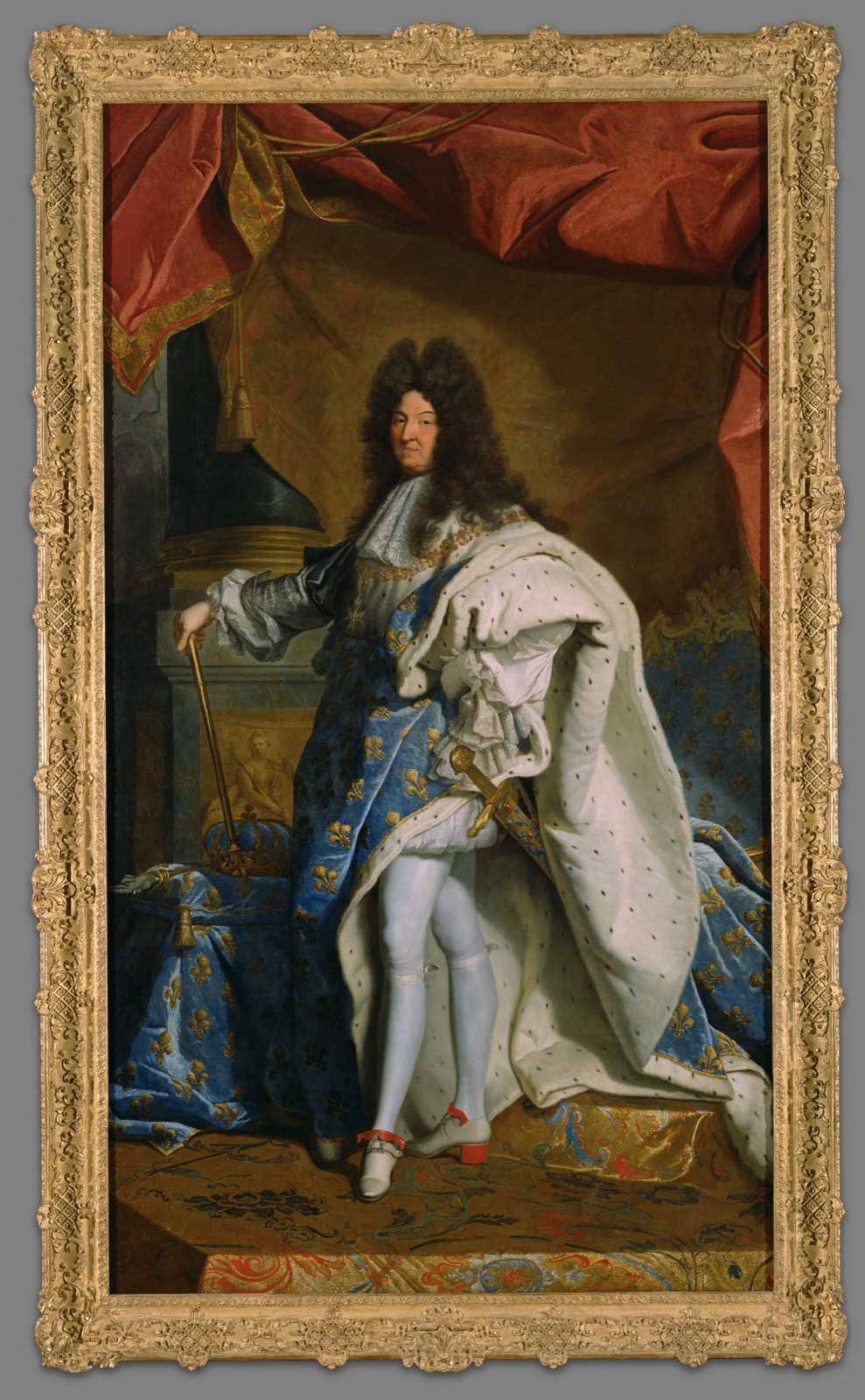 Hyacinthe Rigaud's portrait of Louis XIV in coronation robes